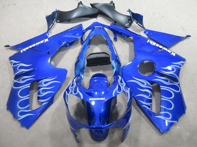 Blau Weiße Flamme ZX12R 02-06 Verkleidungen Blau Weiße Flamme ZX12R 02-06 Verkleidungen