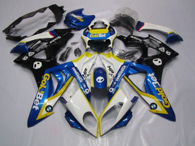 Blau Weiße GoldBet S1000RR 09-14 Verkleidung