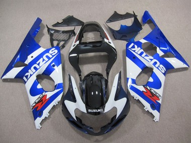Blau Weißer Aufkleber GSXR 1000 K1 00-02 Verkleidungen