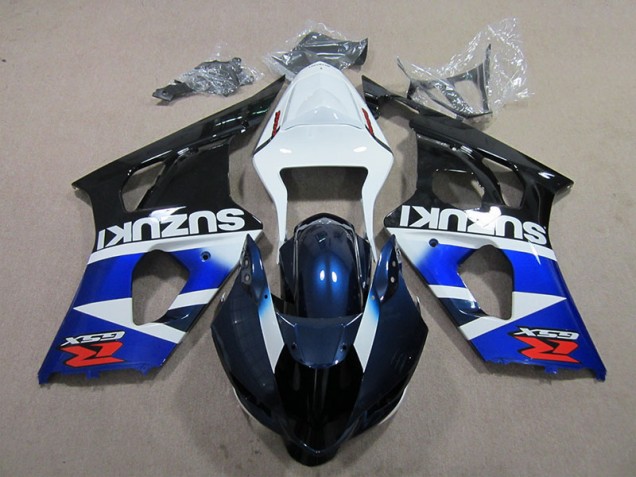 Blau Weißer Aufkleber GSXR 1000 K3 03-04 Verkleidung Blau Weißer Aufkleber GSXR 1000 K3 03-04 Verkleidung