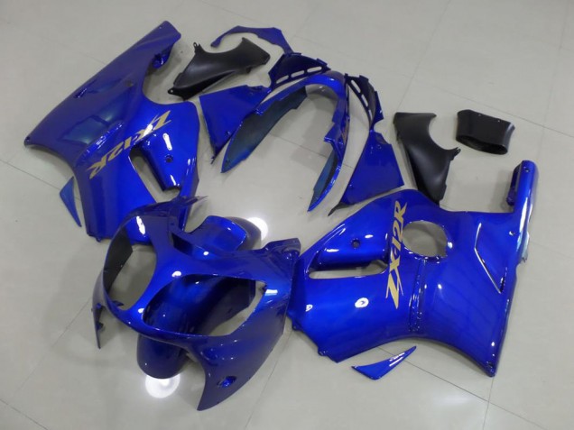 Blau mit goldenem Aufkleber ZX12R 00-01 Verkleidungen Blau mit goldenem Aufkleber ZX12R 00-01 Verkleidungen