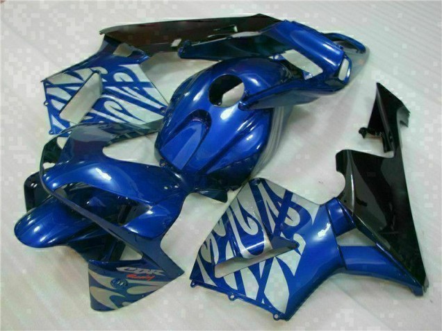 Blau mit silberner Flamme CBR 600 RR 03-04 Verkleidungen Blau mit silberner Flamme CBR 600 RR 03-04 Verkleidungen