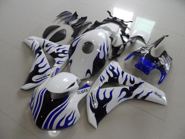 Blau schwarze Flamme Rennen CBR 1000 RR 08-11 Verkleidungen