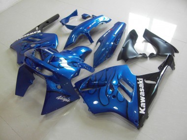 Blau schwarze Flamme ZX9R 94-97 Verkleidung