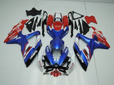 Blau und Rot GSXR 1000 K9 09-16 Verkleidungen