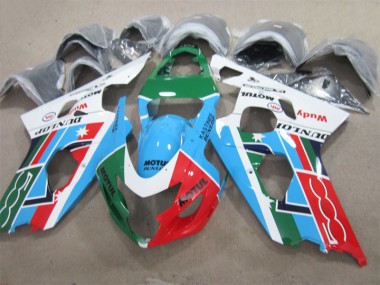 BlauGrün Rot Motul GSXR 600 K4 04-05 Verkleidungen