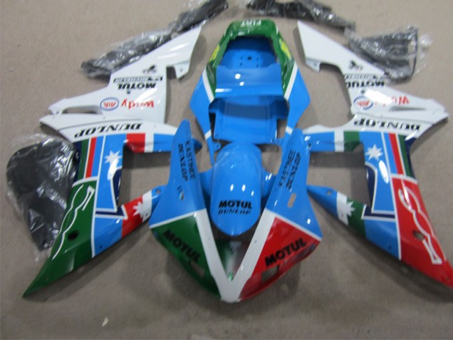 BlauSchwarz Motul R1 02-03 Verkleidungen BlauSchwarz Motul R1 02-03 Verkleidungen