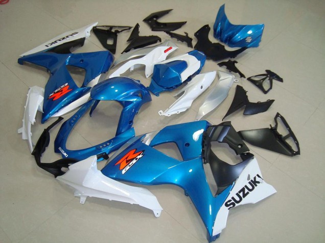 Blaur und Weißer OEM Stil GSXR 1000 K9 09-16 Verkleidungen