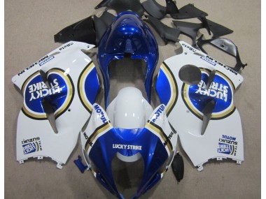 Blaus Motul Weiß Lucky Strike GSXR 1300 Hayabusa 96-07 Verkleidungen
