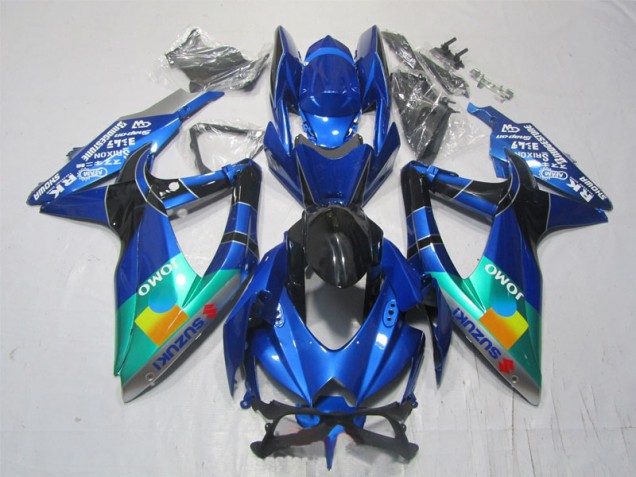 BlauschwarzGrün Jomo GSXR 1000 K7 07-08 Verkleidungen BlauschwarzGrün Jomo GSXR 1000 K7 07-08 Verkleidungen