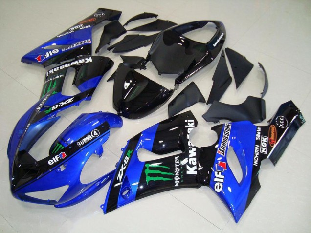 Bonbon blau Monster ZX6R 05-06 Verkleidungen Bonbon blau Monster ZX6R 05-06 Verkleidungen