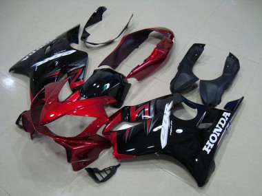 Candy Rot Schwarz CBR 600 F4i 04-07 Verkleidungen