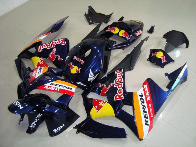 Dunkel blau Rot Bull Repsol CBR 600 RR 05-06 Verkleidungen Dunkel blau Rot Bull Repsol CBR 600 RR 05-06 Verkleidungen
