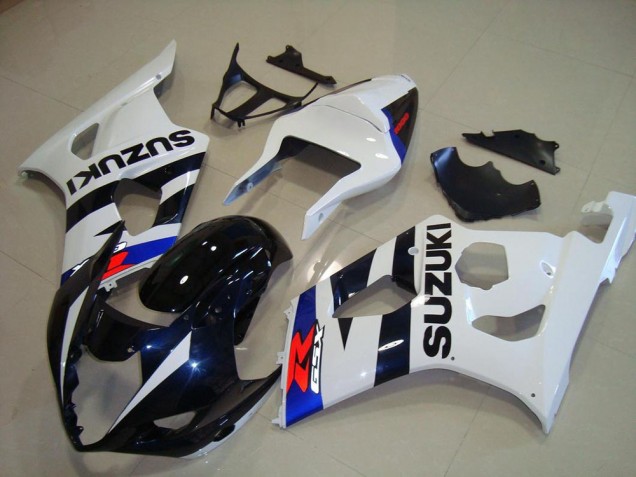 Dunkel blau Weiß GSXR 1000 K3 03-04 Verkleidungen Dunkel blau Weiß GSXR 1000 K3 03-04 Verkleidungen
