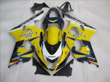 Gelb Blau Corona Extra GSXR 600 K4 04-05 Verkleidungen