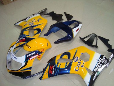 Gelb Blau Corona Extra Motul GSXR 750 K1 K2 K3 01-03 Verkleidungen