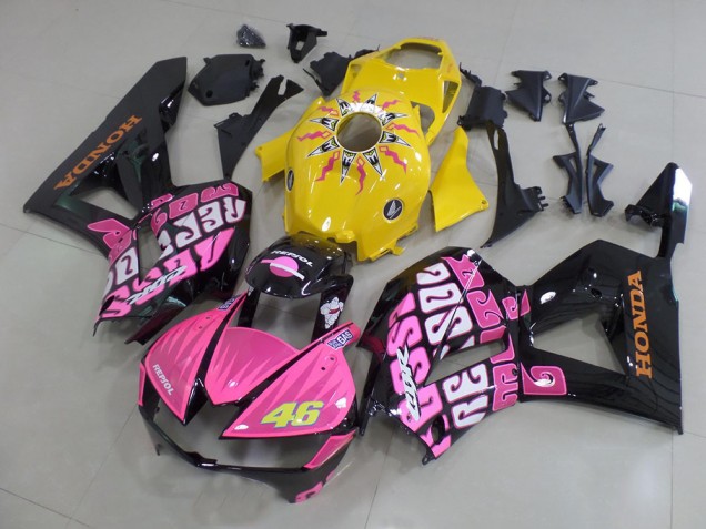 Gelb Rosa Rossi CBR 600 RR 13-21 Verkleidungen Gelb Rosa Rossi CBR 600 RR 13-21 Verkleidungen