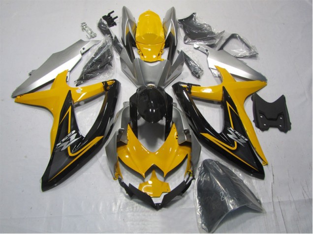 Gelb Schwarz GSXR 1000 K7 07-08 Verkleidung Gelb Schwarz GSXR 1000 K7 07-08 Verkleidung