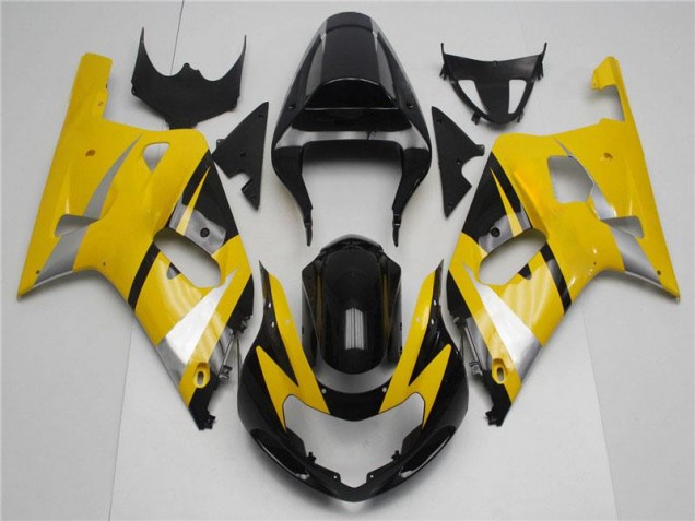 Gelb Schwarz GSXR 600 / 750 K1 K2 K3 01-03 Verkleidung Gelb Schwarz GSXR 600 / 750 K1 K2 K3 01-03 Verkleidung