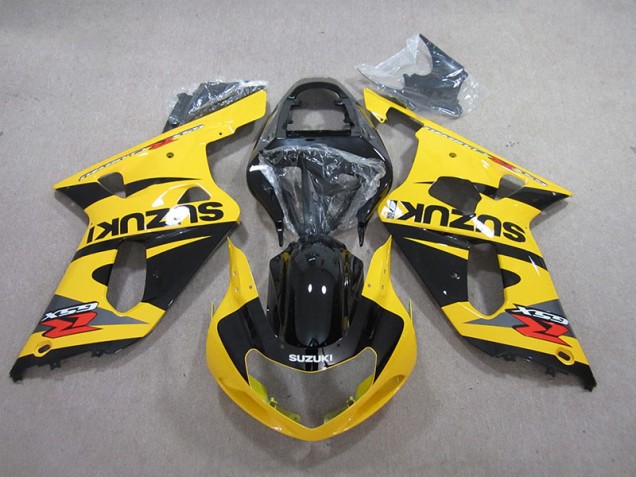 Gelb Schwarz GSXR 600 K1 K2 K3 01-03 Verkleidungen Gelb Schwarz GSXR 600 K1 K2 K3 01-03 Verkleidungen