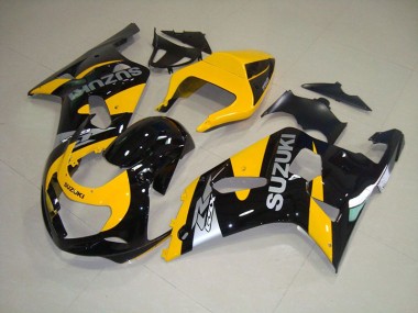 Gelb Schwarz GSXR 750 K1 K2 K3 01-03 Verkleidungen