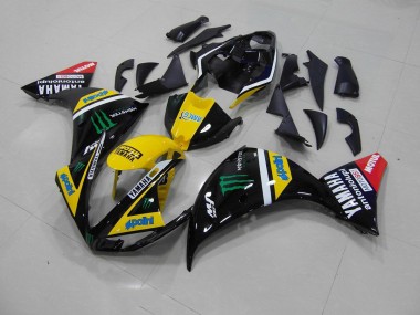 Gelb Schwarz Monster R1 09-11 Verkleidung