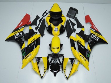 Gelb Schwarz Monster R6 06-07 Verkleidungen