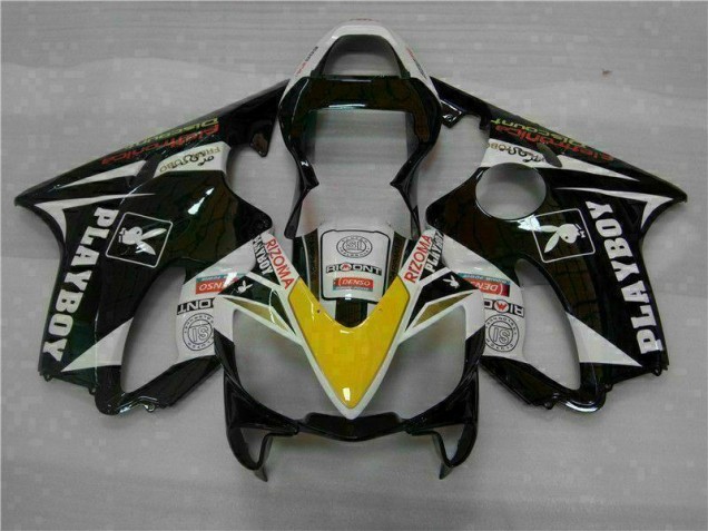 Gelb Silber Schwarz Playboy CBR 600 F4i 01-03 Verkleidungen Gelb Silber Schwarz Playboy CBR 600 F4i 01-03 Verkleidungen