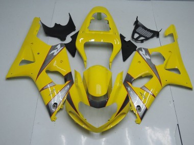 Gelb Und Grau GSXR 1000 K1 00-02 Verkleidungen