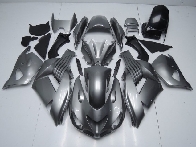 Glänzend Grau ZX14R ZZR 1400 06-11 Verkleidungen Glänzend Grau ZX14R ZZR 1400 06-11 Verkleidungen