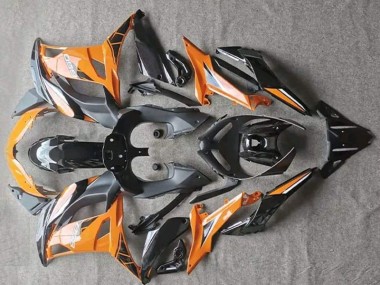 Glänzend Orange Schwarz EX650 17-19 Verkleidungen