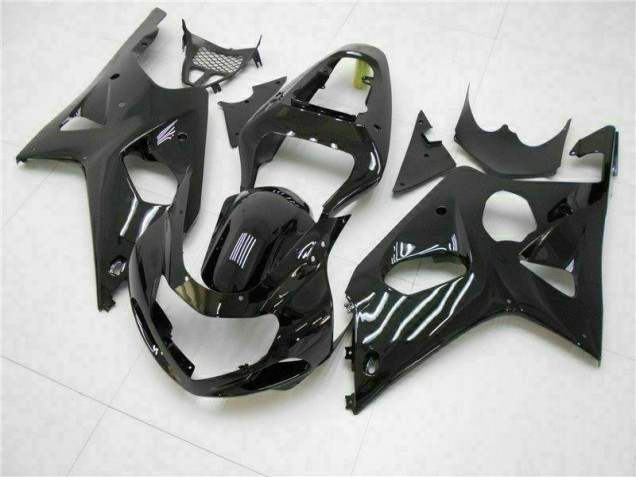 Glänzend Schwarz GSXR 1000 K1 00-02 Verkleidungen