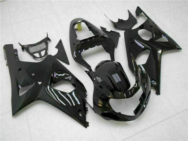 Glänzend Schwarz GSXR 1000 K1 00-02 Verkleidungen