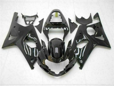 Glänzend Schwarz GSXR 1000 K1 00-02 Verkleidungen