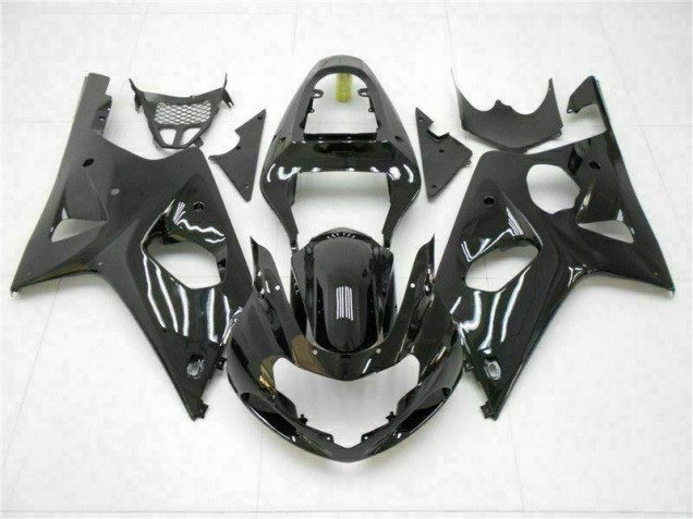 Glänzend Schwarz GSXR 1000 K1 00-02 Verkleidungen