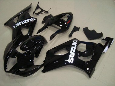 Glänzend Schwarz GSXR 1000 K3 03-04 Verkleidungen Komplett Sets