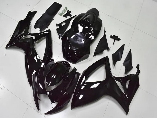 Glänzend Schwarz GSXR 600 / 750 K6 06-07 Verkleidungen Glänzend Schwarz GSXR 600 / 750 K6 06-07 Verkleidungen