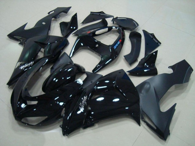 Glänzend Schwarz Matt Schwarz ZX10R 06-07 Verkleidungen Glänzend Schwarz Matt Schwarz ZX10R 06-07 Verkleidungen