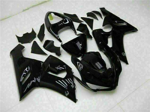 Glänzend Schwarz ZX6R 05-06 Verkleidung
