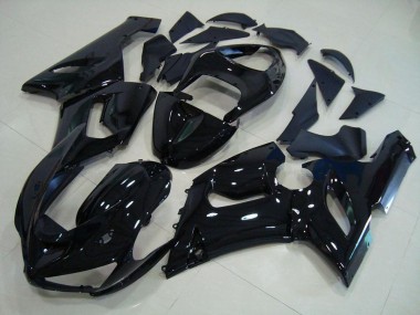 Glänzend Schwarz ZX6R 05-06 Verkleidungen