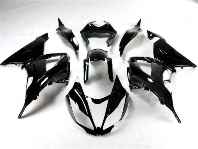Glänzend Schwarz ZX6R 13-18 Verkleidungen