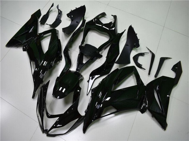 Glänzend Schwarz ZX6R 13-18 Verkleidungen