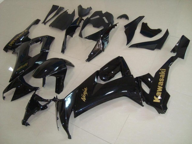 Glänzend Schwarz mit goldenem Aufkleber ZX10R 08-10 Verkleidungen Glänzend Schwarz mit goldenem Aufkleber ZX10R 08-10 Verkleidungen