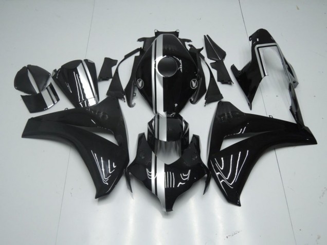 Glänzend Schwarz mit silbernem Streifen CBR 1000 RR 08-11 Verkleidungen Glänzend Schwarz mit silbernem Streifen CBR 1000 RR 08-11 Verkleidungen
