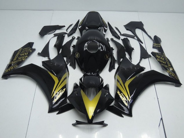 Glänzend Schwarz und Gold CBR 1000 RR 12-16 Verkleidungen Glänzend Schwarz und Gold CBR 1000 RR 12-16 Verkleidungen