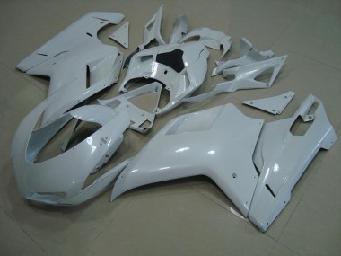 Glänzend Weiß Ducati 848 1098 1198 07-14 Verkleidungen