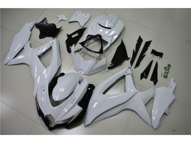 Glänzend Weiß GSXR 600 / 750 K8 08-10 Verkleidungen