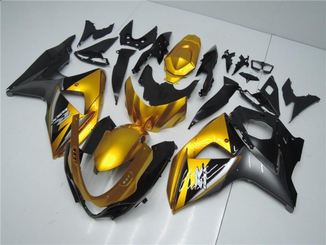 Gold Schwarz GSXR 1000 K9 09-16 Verkleidungen Gold Schwarz GSXR 1000 K9 09-16 Verkleidungen