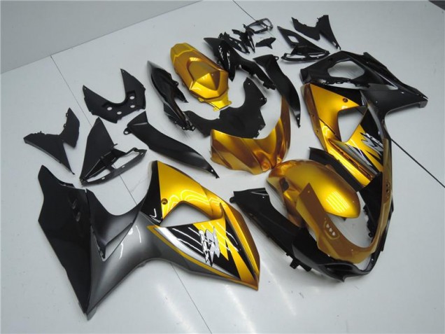Gold Schwarz GSXR 1000 K9 09-16 Verkleidungen Gold Schwarz GSXR 1000 K9 09-16 Verkleidungen