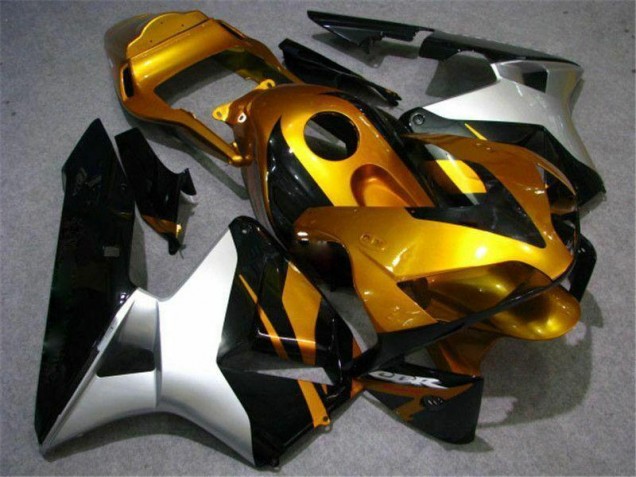 Gold Silber Schwarz CBR 600 RR 03-04 Verkleidungen Gold Silber Schwarz CBR 600 RR 03-04 Verkleidungen
